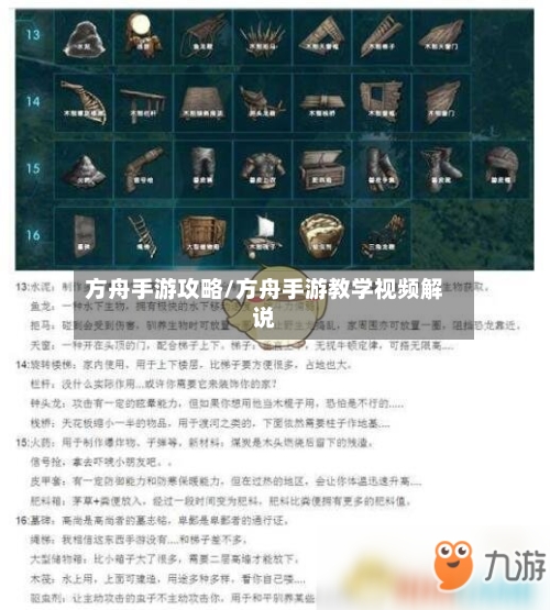 方舟手游攻略/方舟手游教学视频解说-第2张图片