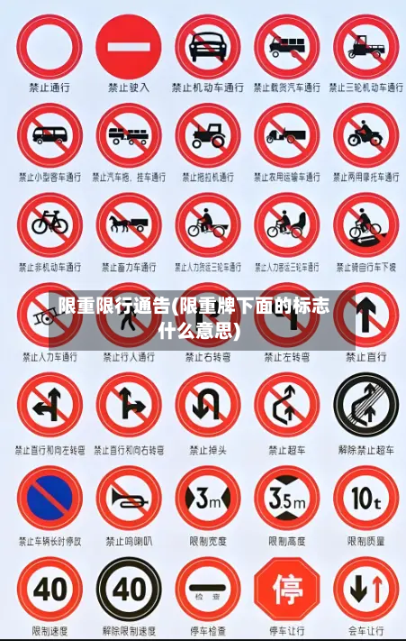 限重限行通告(限重牌下面的标志什么意思)-第2张图片