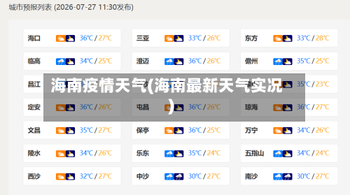 海南疫情天气(海南最新天气实况)-第2张图片