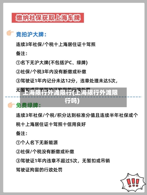 上海限行外滩限行(上海限行外滩限行吗)