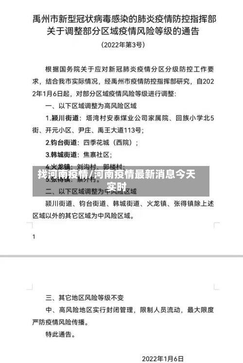 找河南疫情/河南疫情最新消息今天实时