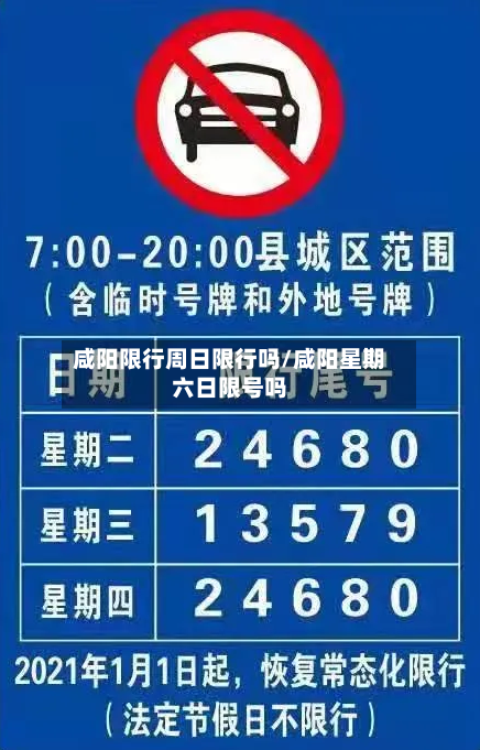 咸阳限行周日限行吗/咸阳星期六日限号吗-第3张图片